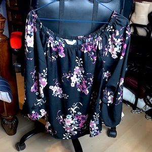 Floral off the shoulder top